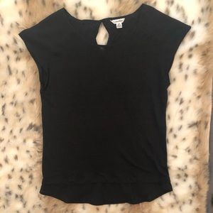 Calvin Klein Black Linen Sleeveless Top